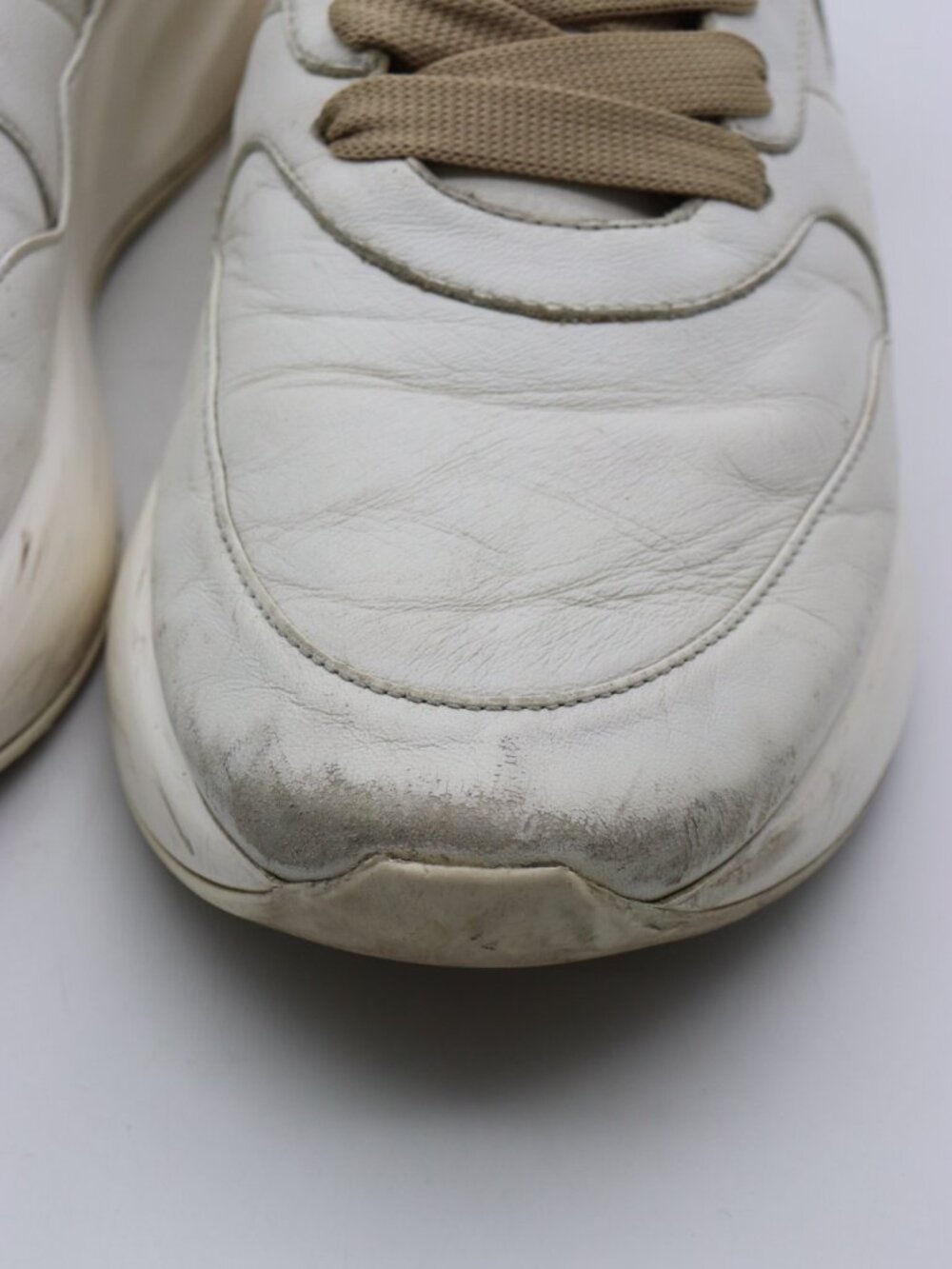 Alexander McQueen Oversized Runner Men's Size EU 44 White Leather Sneakers - Picture 13 of 15